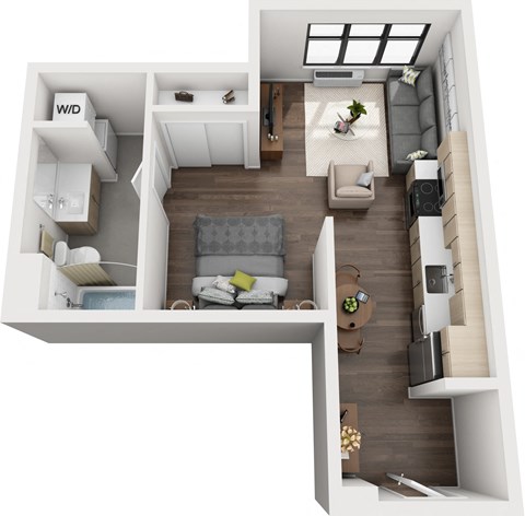 Storyline Apartments 1 Bedroom A Floor Plan